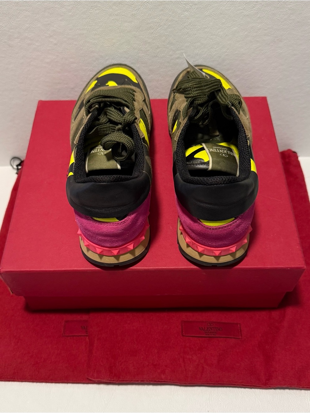 Valentino Garavani Camouflage Rockstud Runner Sneakers Full inclusion - Picture 3 of 5